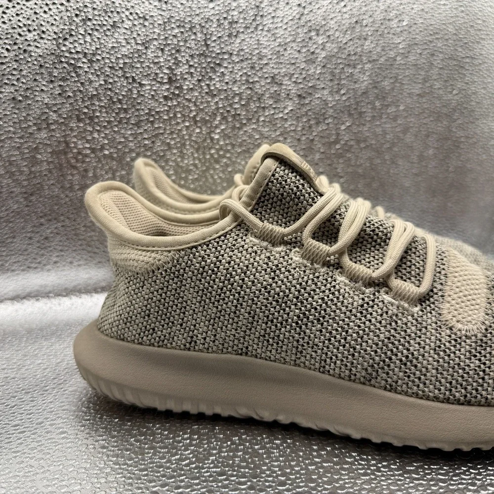 Size 5 Adidas Tubular Shadow Knit Beige Mens Trainers Athletic Shoes BB8877